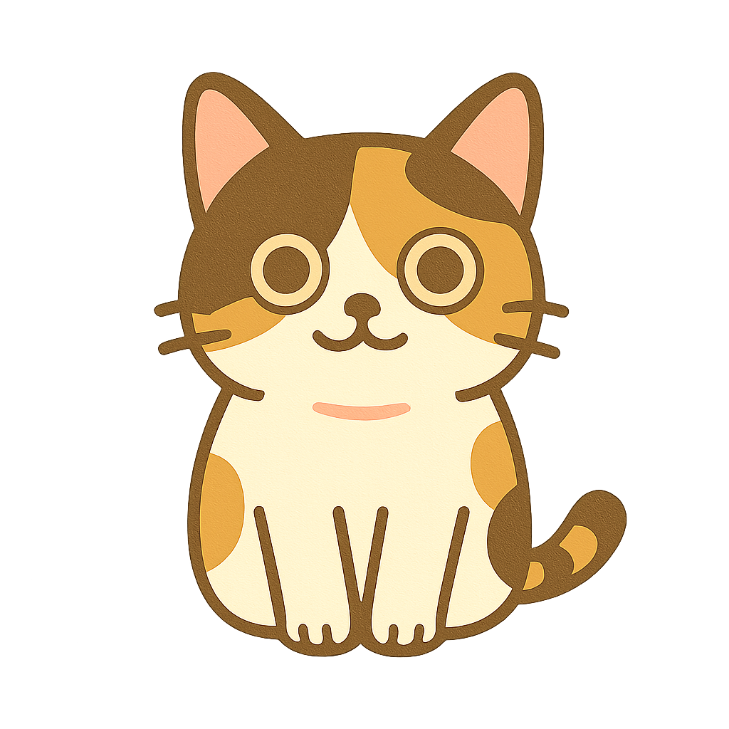 読み込み中の猫のイラスト